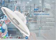 Dualrays NSF खाद्य उद्योग UFO हाई बे IP69 IK10 खाद्य कारखाने के लिए प्रमाणित सुरक्षित