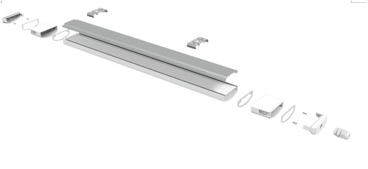 160lm / W 120LPW SMD2835 इंडस्ट्रियल एलईडी ट्राइप्रूफ लाइट