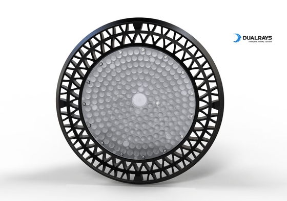 240W UFO हाई बे लाइट बेल 140LPW DALI PIR डिमिंग मीनवेल LUXEON PC टफ़न ग्लास