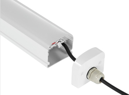 1200mm LED ट्राई प्रूफ लाइट 120LPW 160LPW 40W 4 फीट एंटी करप्शन वेयरहाउस बस ट्रेन स्टेशन