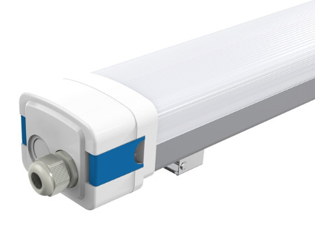 1200mm LED ट्राई प्रूफ लाइट 120LPW 160LPW 40W 4 फीट एंटी करप्शन वेयरहाउस बस ट्रेन स्टेशन