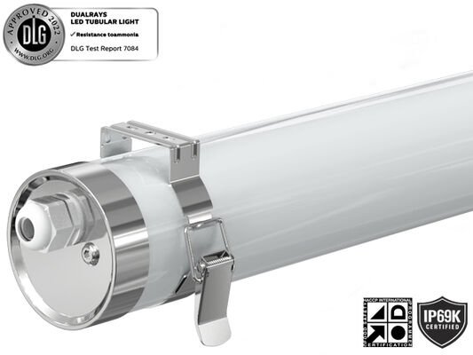 कठोर औद्योगिक वातावरण के लिए 5ft 50W IP69K IK10 LED ट्राई प्रूफ लाइट