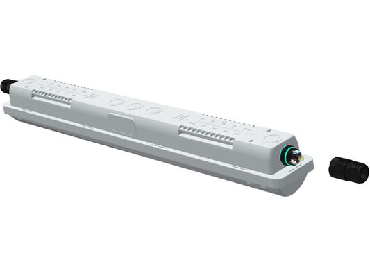 खाद्य-प्रसंस्करण उद्योग के लिए D1 LED नमी-रोधी लाइट फिक्स्चर 20W - 60W 160LPW - HACCP