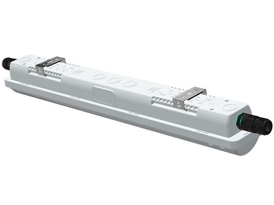 खाद्य-प्रसंस्करण उद्योग के लिए D1 LED नमी-रोधी लाइट फिक्स्चर 20W - 60W 160LPW - HACCP