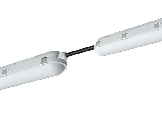 1200mm एलईडी ट्राई प्रूफ लैंप 30W वाटर डस्ट वाष्प प्रूफ 1-10V डिमिंग DALI कंट्रोलर