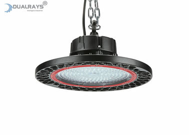 वर्कशॉप ऑप्टिक लेंस UFO LED हाई बे लाइट शॉक प्रूफ लेवल IK10 एयर फ्लो हीट सिंक