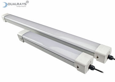 एल्युमिनियम एलॉय 5 फीट एलईडी ट्राई प्रूफ लाइट 50W 1-10V Dimming DALI 50/60Hz पीर सेंसर के साथ