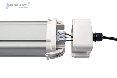 80W 12800lm वाष्प प्रूफ एलईडी ट्राई प्रूफ लाइट आसान वायरिंग मेथड सेविंग टाइम के साथ: