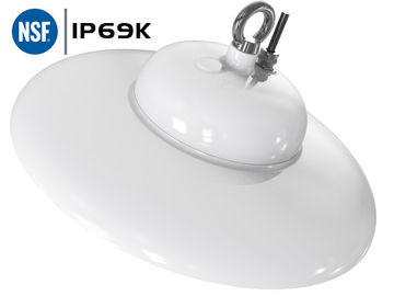 खाद्य उद्योग के लिए सीई RoHS IP66 उच्च चमक 200W यूएफओ एलईडी हाई बे लाइट