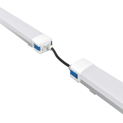 वर्कशॉप वेयरहाउस के लिए IK08 ट्राई प्रूफ एलईडी लाइट 40W IP66 5ft वाटरप्रूफ अल पीसी
