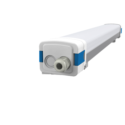 1200mm LED ट्राई प्रूफ लाइट 120LPW 160LPW 40W 4 फीट एंटी करप्शन वेयरहाउस बस ट्रेन स्टेशन