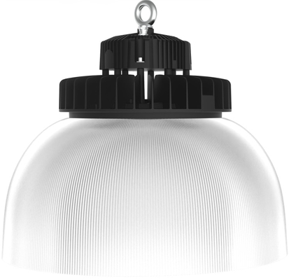 डुअलरे डाई कास्टिंग एल्युमिनियम 150W UFO LED हाई बे लाइट फिक्स्चर व्हाइट पीसी कवर