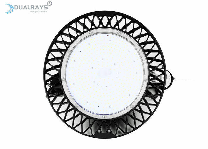 IP66 200W औद्योगिक यूएफओ एलईडी हाई बे लाइट 140Lm / w दक्षता 60 ° / 90 ° / 110 ° बीम कोण