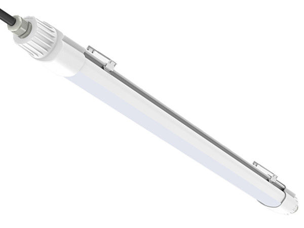 डुअलरे D2 सीरीज 20W 2ft LED ट्राई प्रूफ लाइट IP66 IK10 1 से 10VDC DALI Zigbee Dimming Function वैकल्पिक