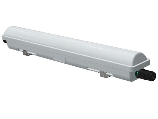 खाद्य-प्रसंस्करण उद्योग के लिए D1 LED नमी-रोधी लाइट फिक्स्चर 20W - 60W 160LPW - HACCP